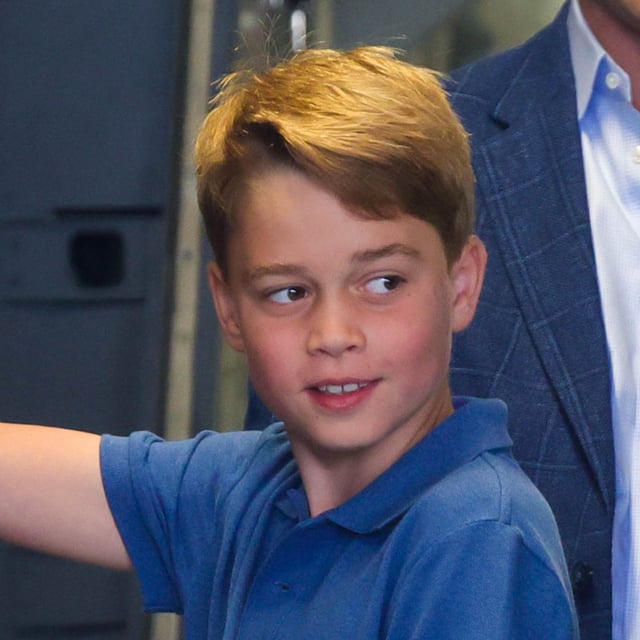 Prince George photographed attending the Royal International Air Tattoo at RAF Fairford, England, July 14, 2023. The prince could one day train to be a pilot, Prince William has hinted.