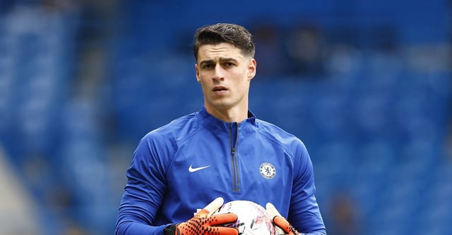 Soccer Football - Premier League - Chelsea v Nottingham Forest - Stamford Bridge, London, Britain - May 13, 2023 Chelsea's Kepa Arrizabalaga during the warm up before the match REUTERS/Peter Nicholls/File Photo