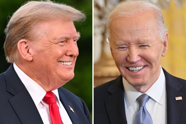 Donald Trump and Joe Biden