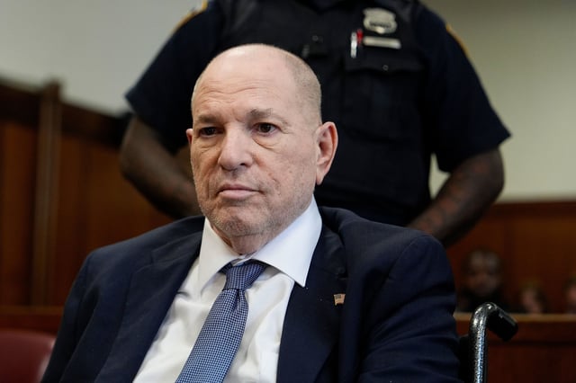 Harvey Weinstein appears in Manhattan Criminal Court on Wednesday.