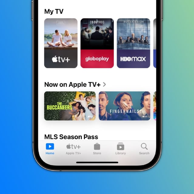 Apple TV app on iOS.