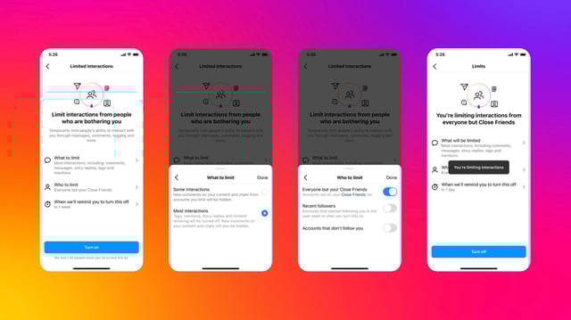 Instagram limit features