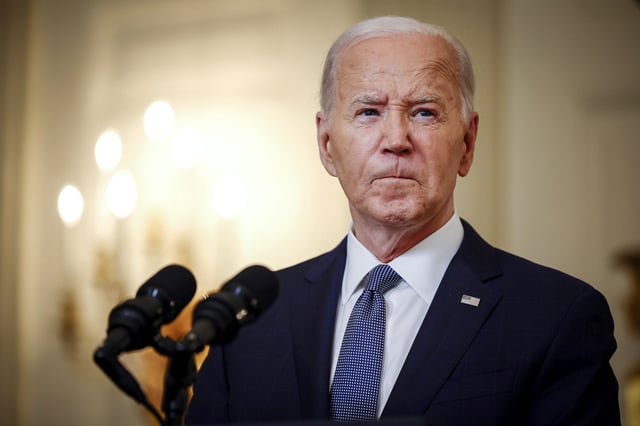 Joe Biden at the White House on May 31, 2024.