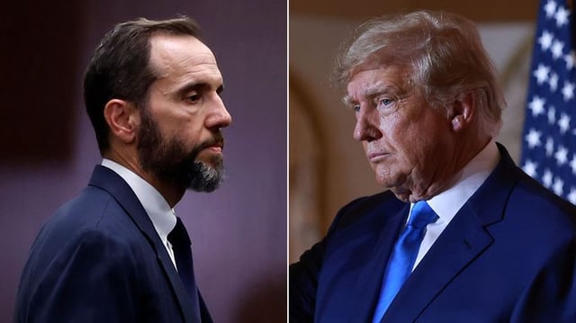 Special Counsel Jack Smith and former President Donald Trump.