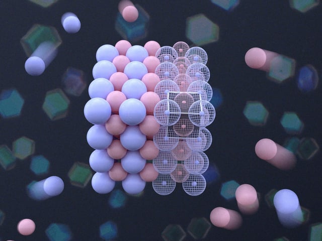 The new technique allows scientists to see each particle that makes up colloidal crystals and to create dynamic three-dimensional models. Credit: Shihao Zang, NYU