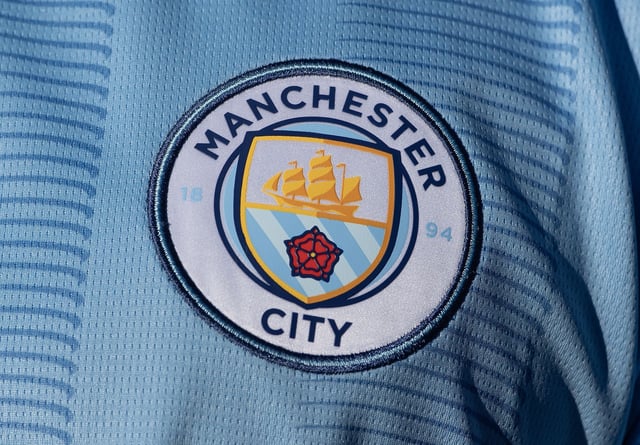 A general view of a Manchester City crest.