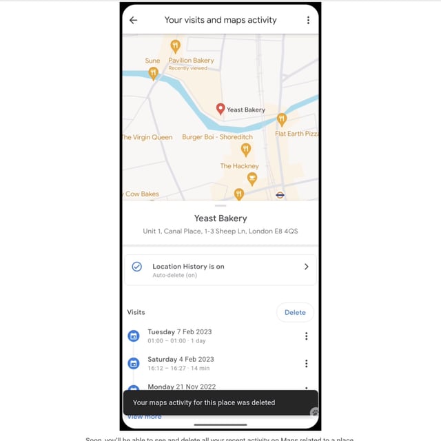It looks like Google's Timeline feature is getting some privacy improvements.