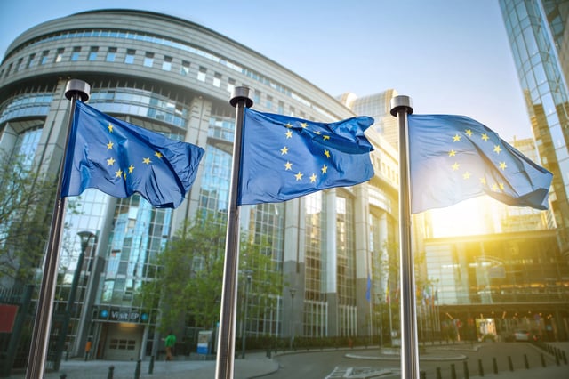European Union flags