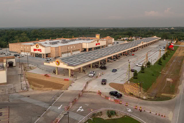 The new largest Buc-ee’s travel center opens to the public in Luling, Texas on Monday, June 10, 2024. The new store is 75,000 square feet and will have 120 fueling positions. The store will replace the city's current Buc-ee's location.