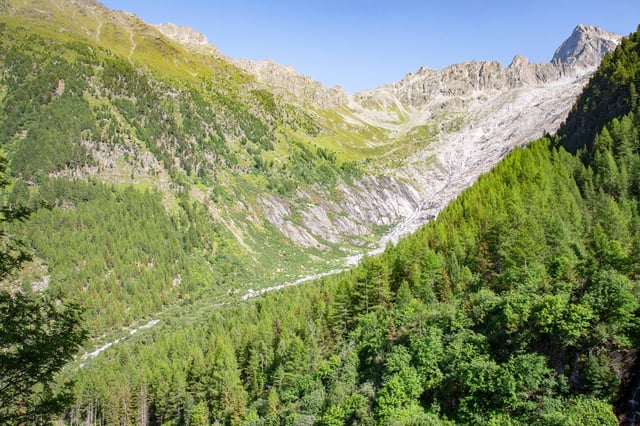 Area near Trient River and glacier in Valais, Switzerland.