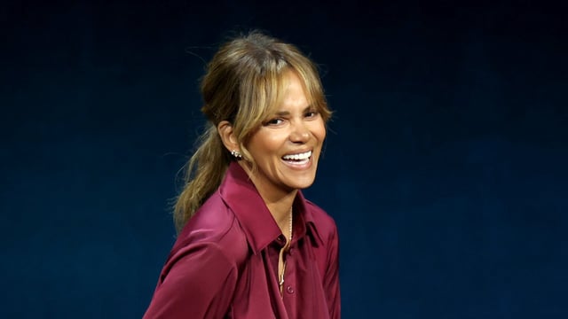 Halle Berry speaks onstage during the Lionsgate Presentation during CinemaCon 2024 at The Colosseum at Caesars Palace on April 10, 2024 in Las Vegas, Nevada.
