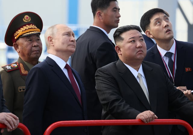 Vladimir Putin and Kim Jong Un 2023