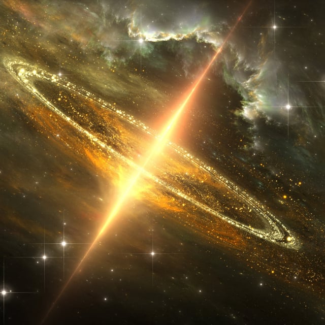 Astronomers have observed a galaxy suddenly brighten and remain lit, perhaps the result of the massive black hole at its center suddenly awakening.