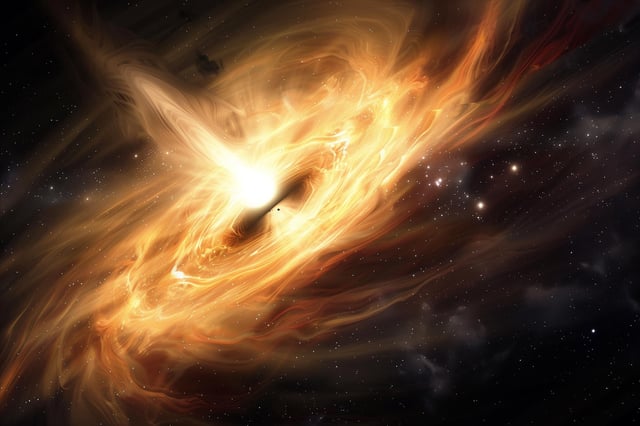 Astrophysics Active Galactic Nucleus Art