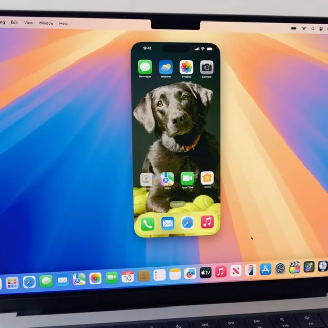 iPhone mirroring in macOS Sequoia