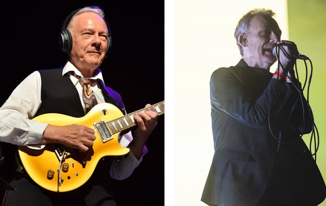 Robert Fripp and The Jesus And Mary Chain's Jim Reid CREDIT: Getty