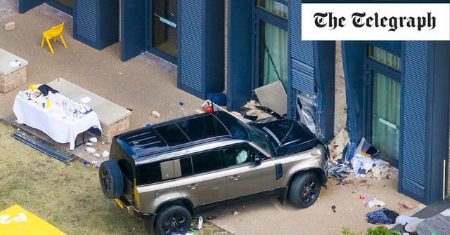 The Land Rover Defender crashed into the Study Prep School in Wimbledon on July 6 last year