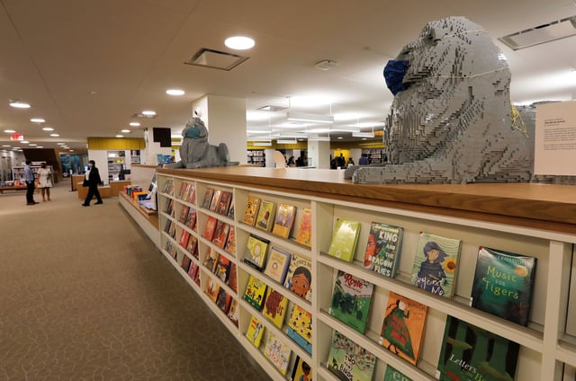 A view of the children's section in the interior of the New York Public Library's (NYPL) Stavros Niarchos Foundation Library, after a $200 million renovation in midtown Manhattan in New York City, New York, U.S., June 1, 2021.
