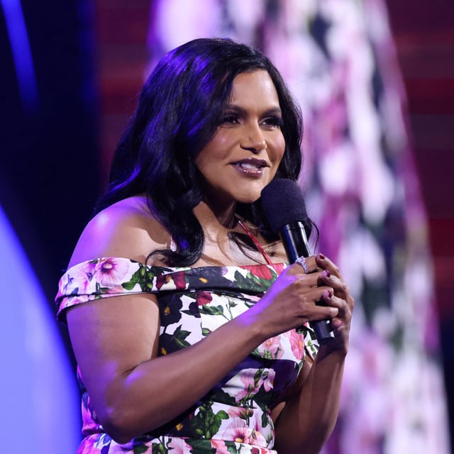 Mindy Kaling speaks onstage during Warner Bros. Discovery Upfront 2024 on May 15, 2024 in New York City. The actress recently posted a photo wearing a bright one piece bathing suit four months after giving birth to baby number 3.