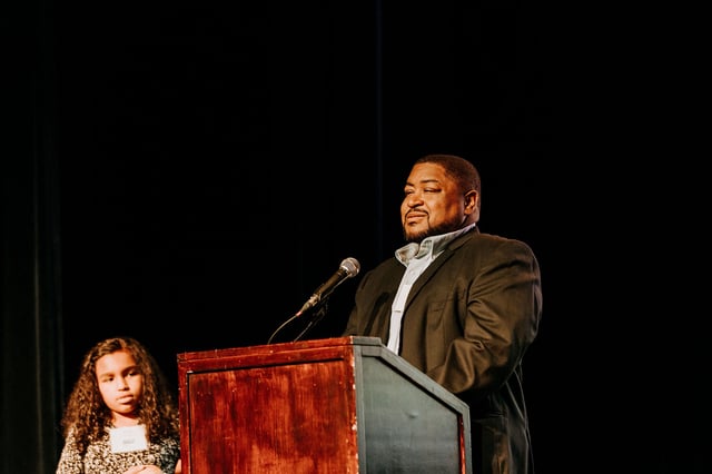 Williams at the ACLU of Michigan Annual Detroit Event in 2023.