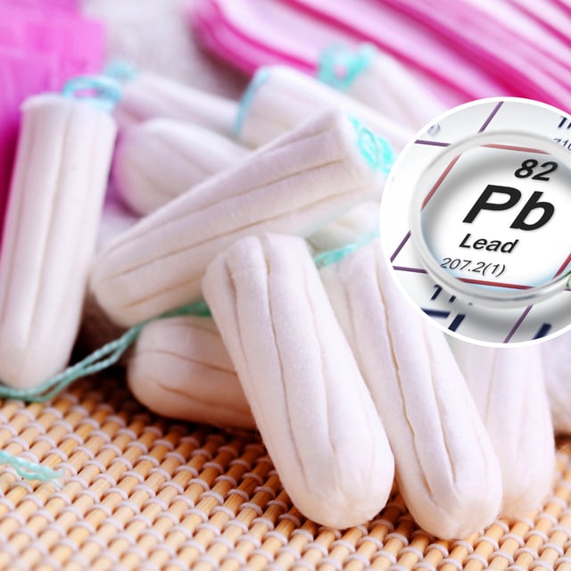 Lead has been found in tampons, raising concerns about women's health and risks associated with lead exposure.