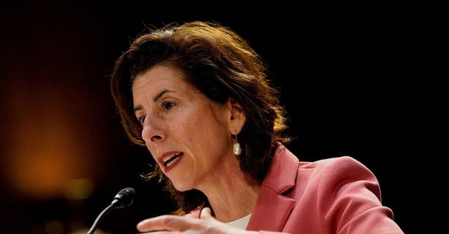 U.S. Commerce Secretary Gina Raimondo testifies during a Senate Appropriations Committee hearing on Capitol Hill in Washington, U.S., May 16, 2023. REUTERS/Elizabeth Frantz/File Photo