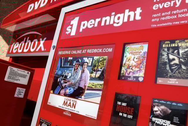 A RedBox video rental kiosk in San Rafael, Calif. on Aug. 14, 2009. 