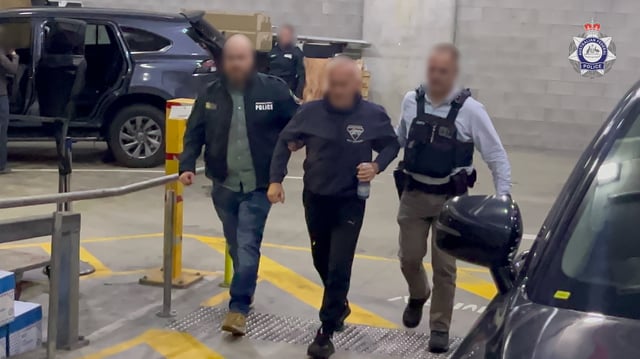 Police arrested two Russian-born Australian citizens on charges related to espionage, near Brisbane, July 11, 2024.