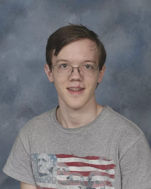 This 2021 photo provided by Bethel Park School District shows student Thomas Matthew Crooks who graduated from Bethel Park High School with the Class of 2022, in Bethel Park, Pa. Crooks was identified by the FBI as the shooter involved in an assassination attempt of former President Donald Trump at a campaign rally on Saturday, July 13, 2024, in Butler, Pa. (Bethel Park School District via AP)