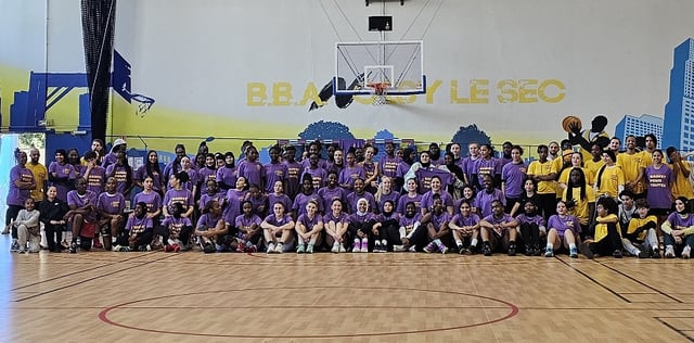 Friendly women's basketball tournament in Paris, France in April 2024.