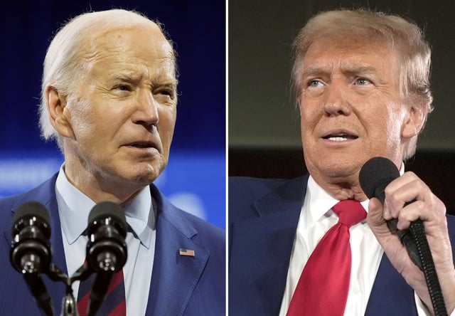 Biden trump split