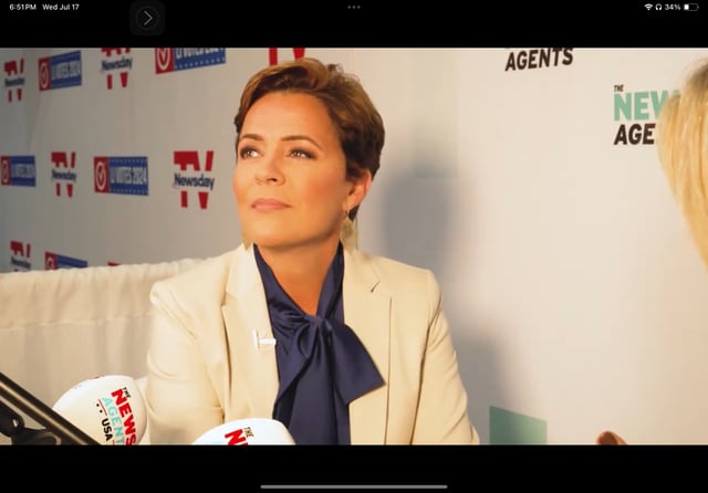 Kari Lake RNC interview on July 17, 2024, with UK journalist Emily Maitlis.