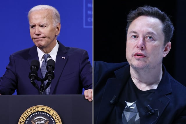 Joe Biden and Elon Musk