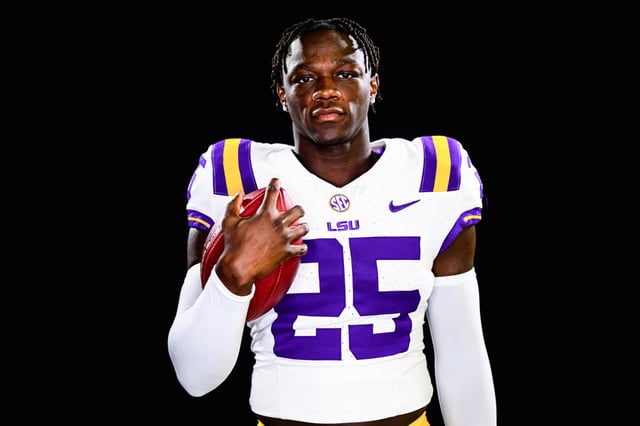 Javien Toviano of the LSU Tigers at Tiger Stadium in Baton Rouge, La., on June 18, 2024.