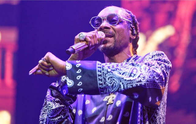 Snoop Dogg performs live. CREDIT: Henning Kaiser/Getty