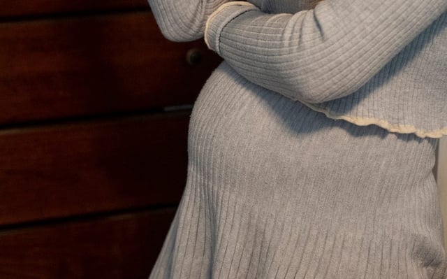 A photo of a pregnant person. A woman in Missouri is facing life in prison for killing a pregnant woman to claim her unborn child.