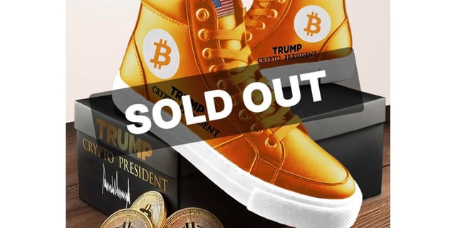 Donald Trump sneakers bitcoin Breaking Push BTC bitcoin sneakers