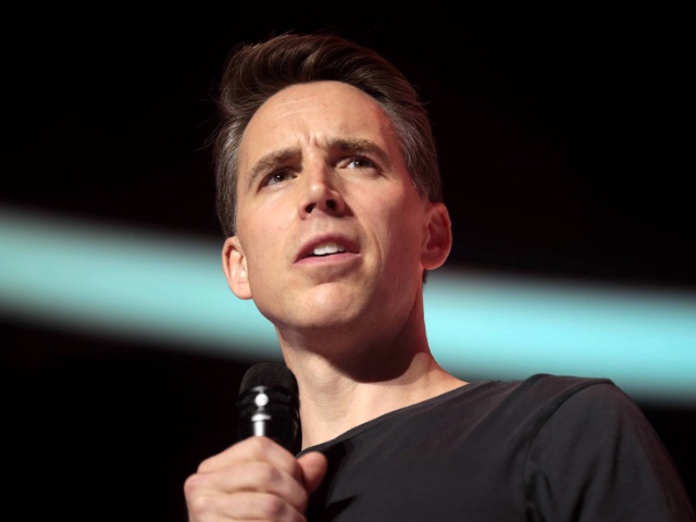 U.S. Senator Josh Hawley speaking with attendees at the 2022 Student Action Summit at the Tampa Convention Center in Tampa, Florida, on July 22, 2022.