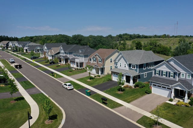 A subdivision in Hawthorn Woods, Ill.