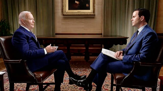 President Joe Biden With Robert Costa of CBS