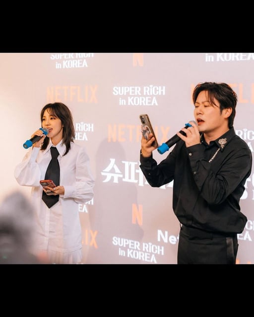 David Yong at an event promoting his Netflix show ‘Super Rich in Korea’. Photo: Instagram / @dynimm