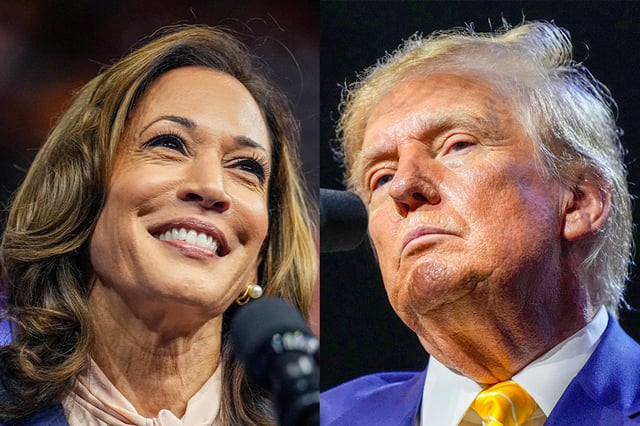 Kamala Harris; Donald Trump.