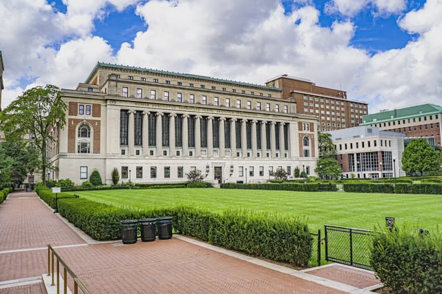 Butler Library, Columbia University.