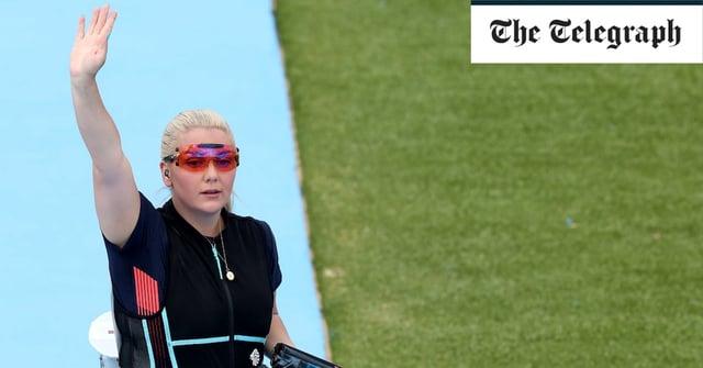 Amber Rutter appealed in the belief she had hit the target during the final – however rules do not allow referees to use TV video replays