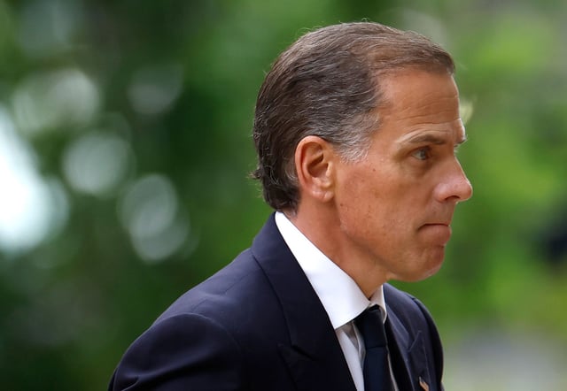 Hunter Biden arrives at the J. Caleb Boggs Federal Building in Wilmington, Delaware on June 06, 2024.