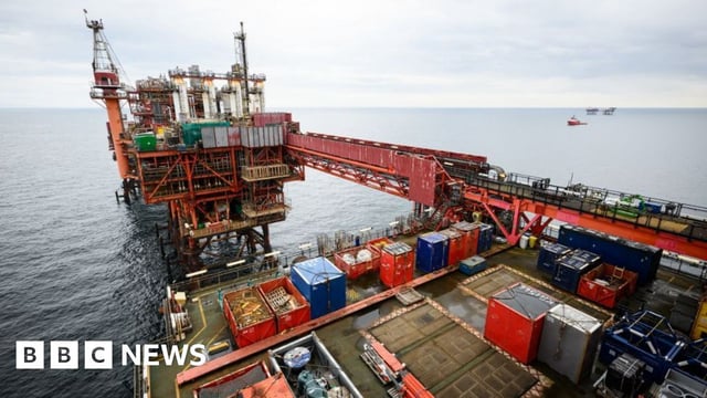 North Sea oil rig