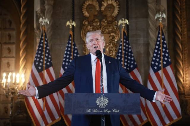Donald Trump at Mar-a-Lago Press Conference