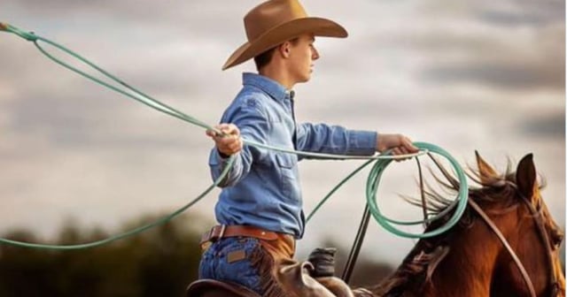 Ace Patton Ashford, 18, died on Monday when a horse became agitated and dragged him into a field while he was helping a calf. (@MScottNews / X screen shot)