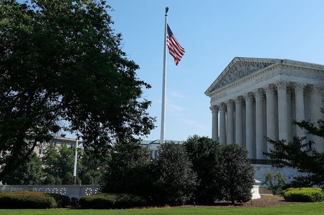 The U.S. Supreme Court Building stands on June 14, 2024 in Washington, DC.