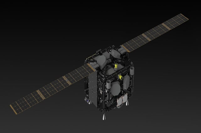 An artist's rendition of AstroForge's Odin spacecraft. © AstroForge